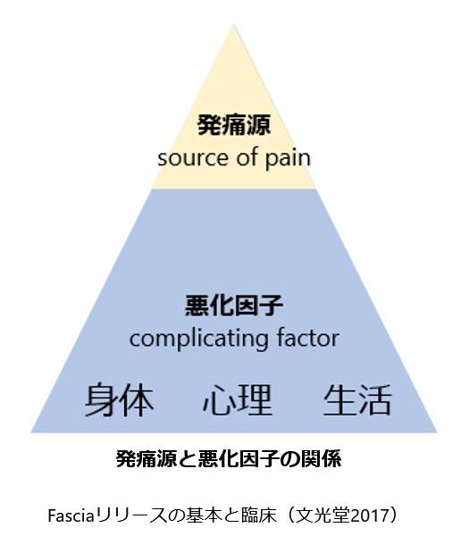 発痛源と悪化因子の関係